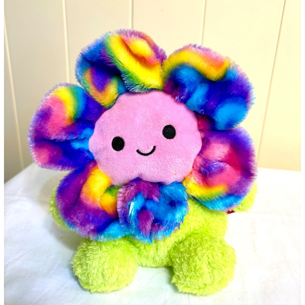 BumBumz Faye the Tye-Dye Flower Plush GroovyBumz 7.5 Inch Kellytoy Soft‎